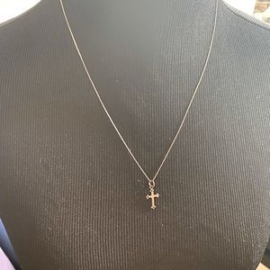 Delicate Sterling Cross Necklace